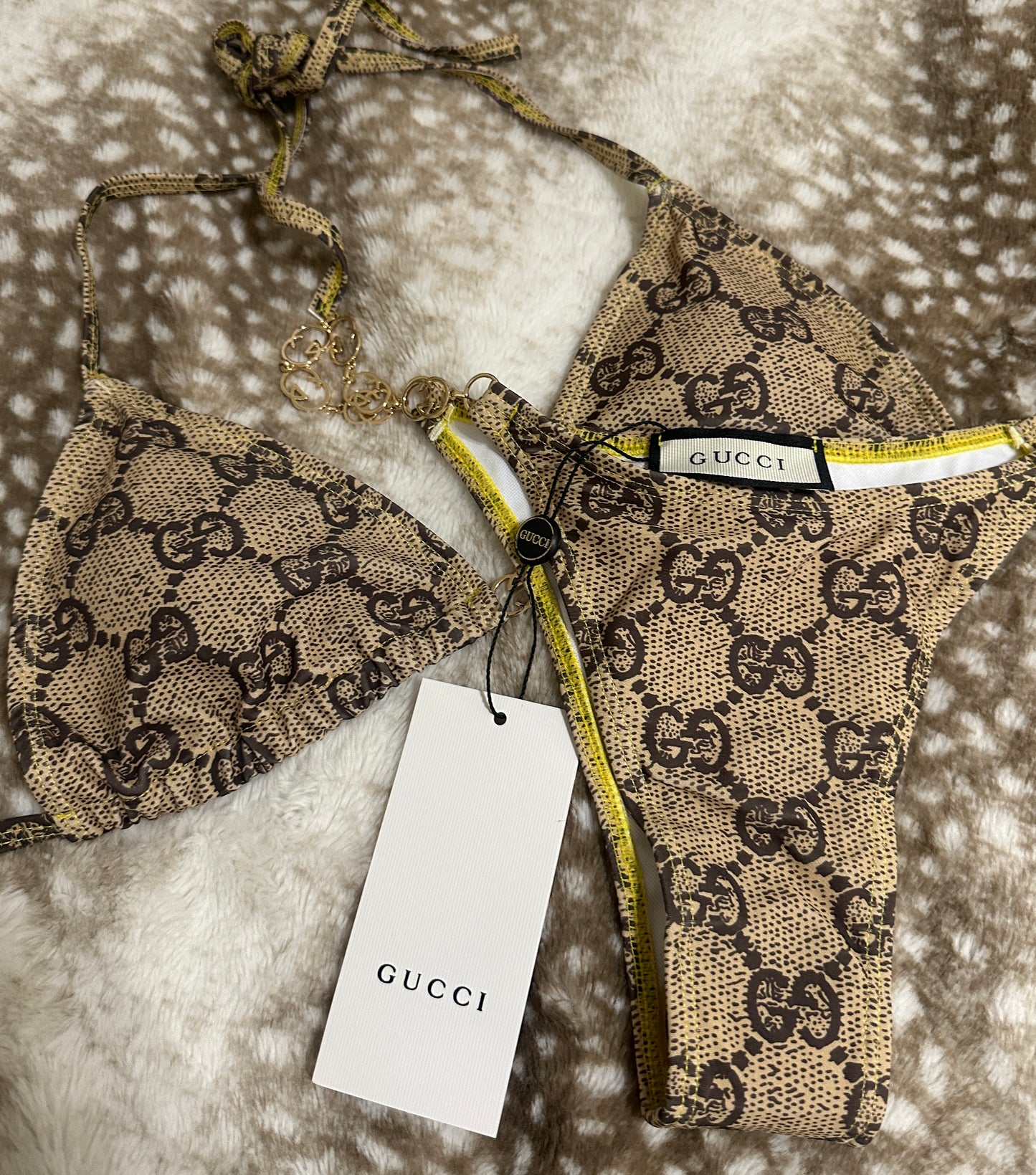 GG Monogram Chain Bikini