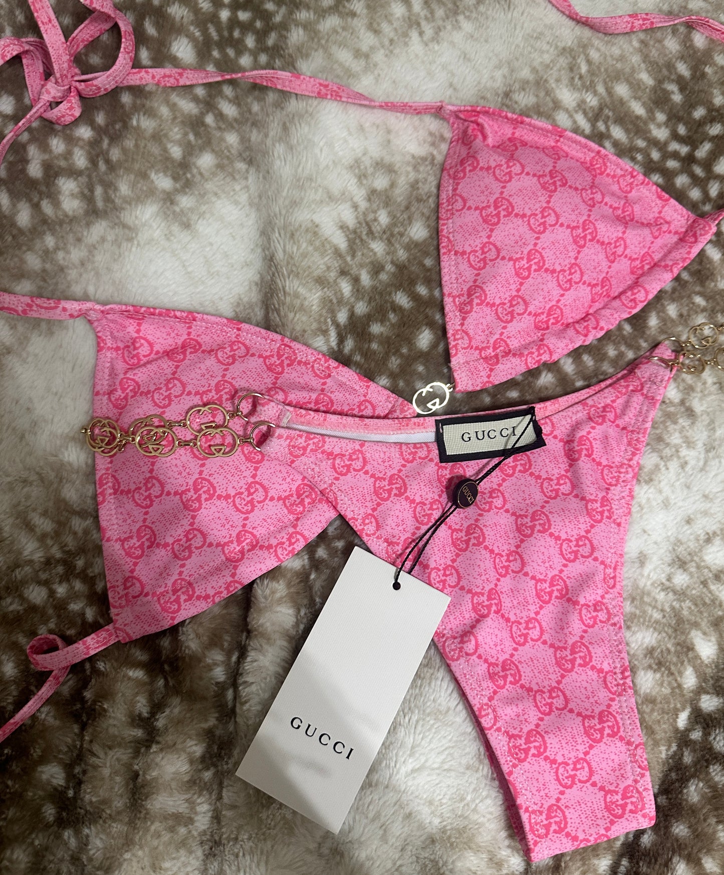GG Monogram Chain Bikini