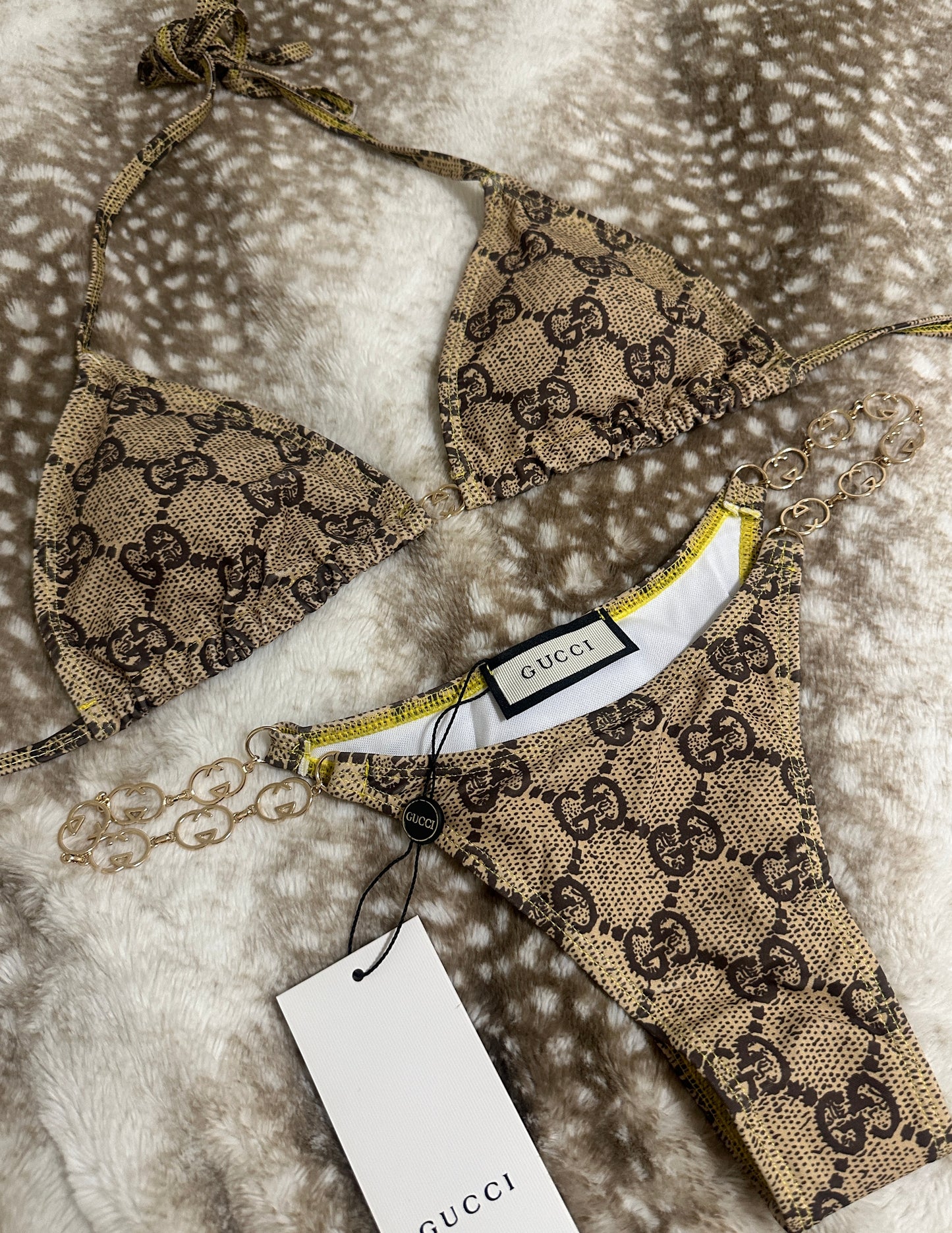 GG Monogram Chain Bikini