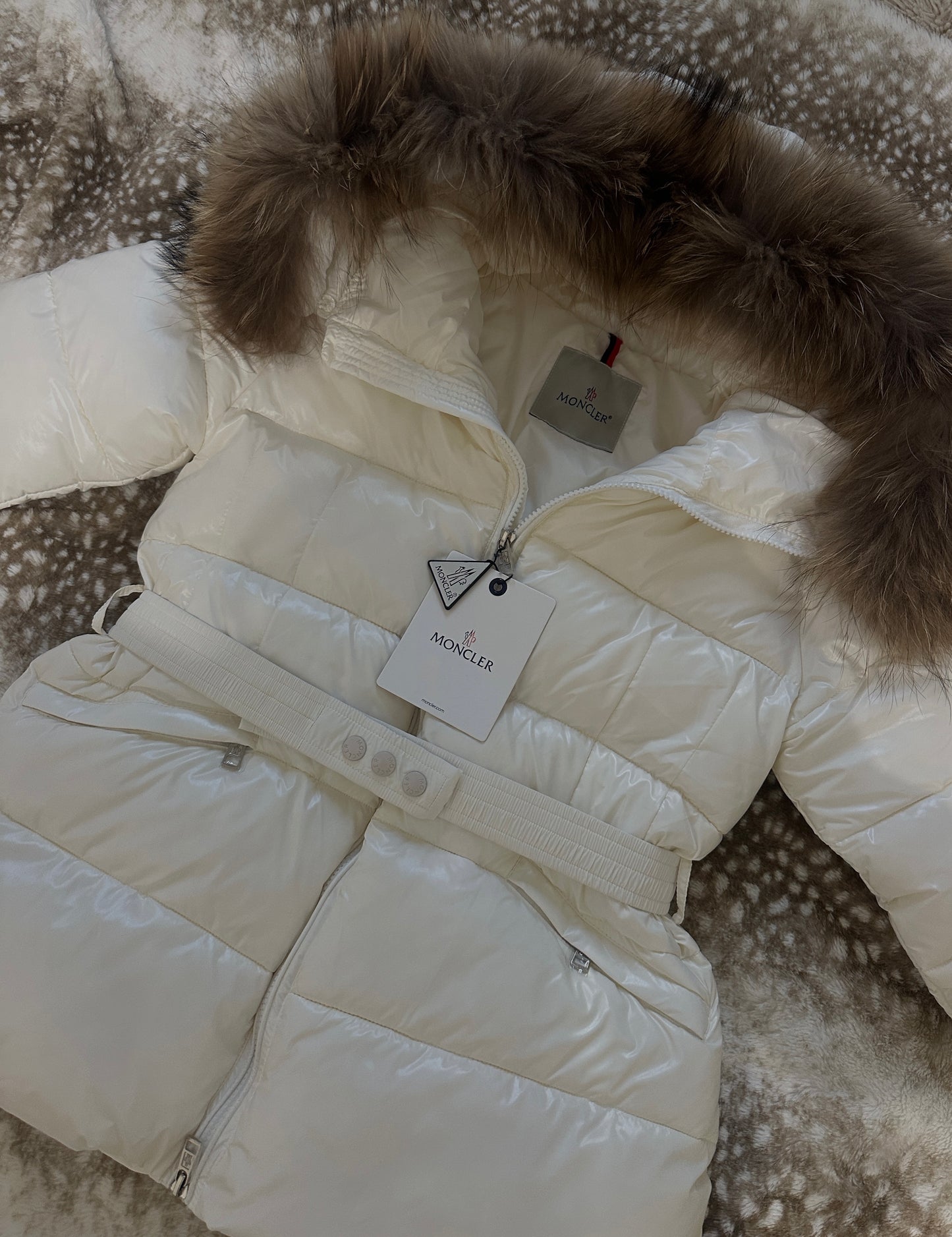 Mcler Belted Fur Coat