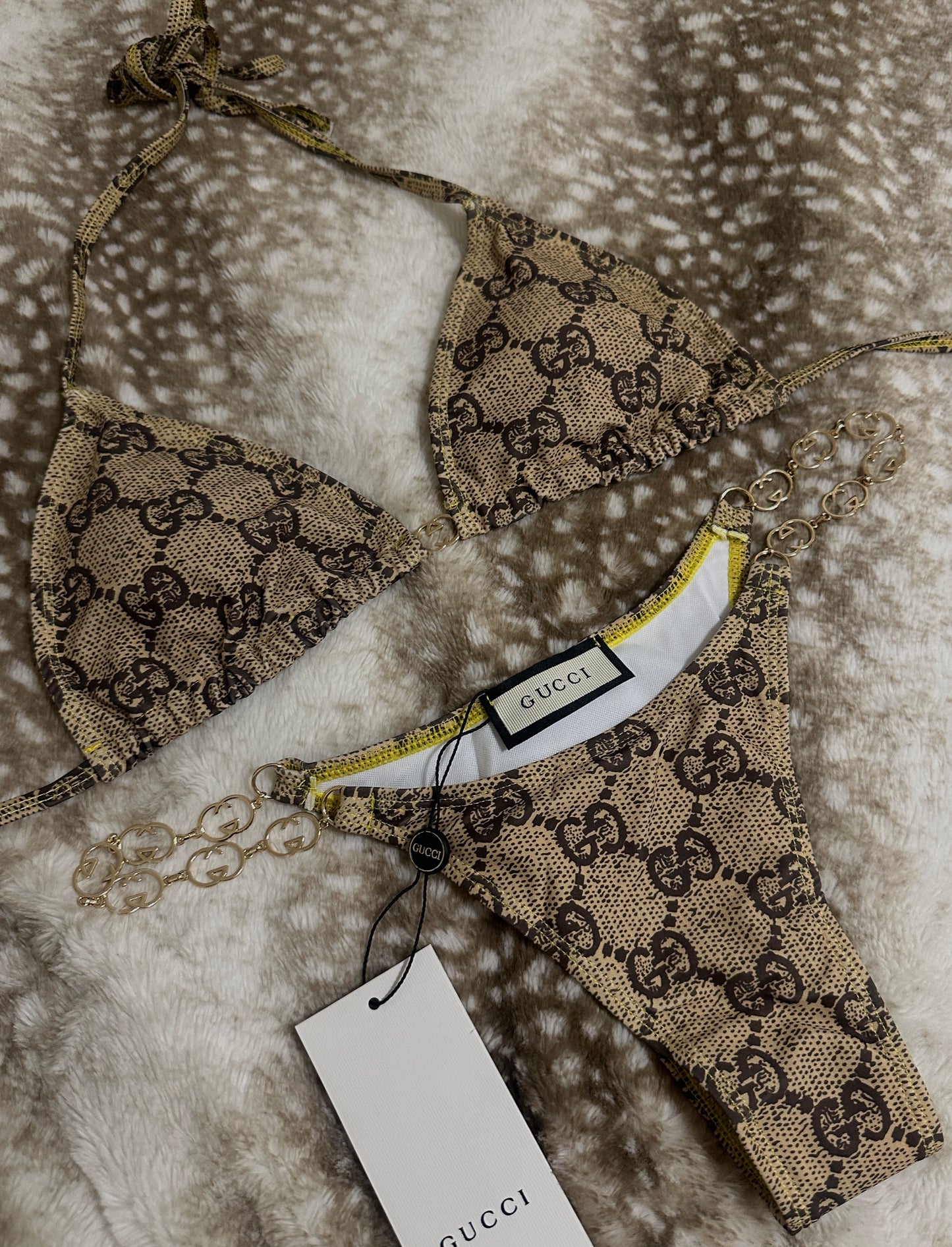 GG Monogram Chain Bikini