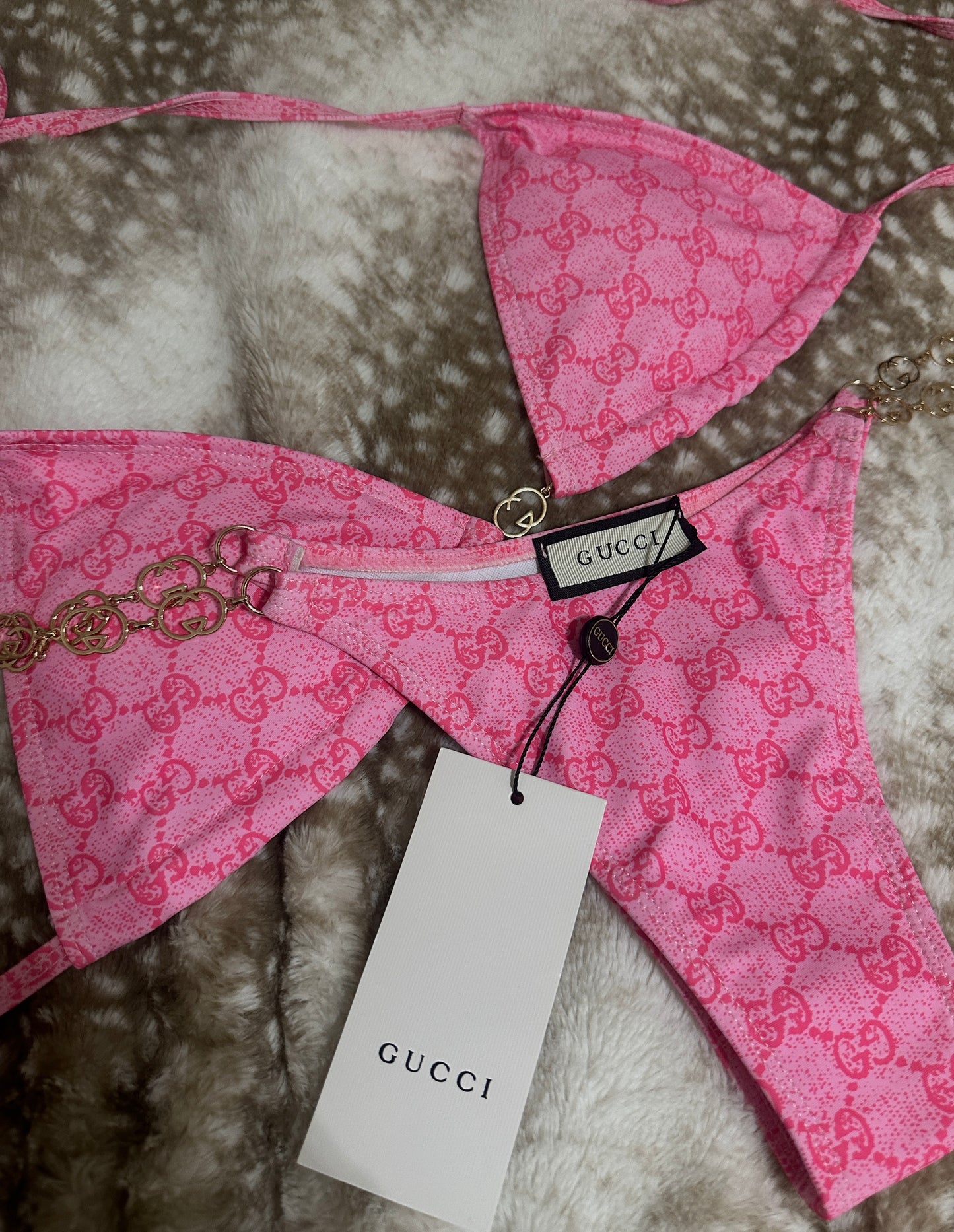 GG Monogram Chain Bikini